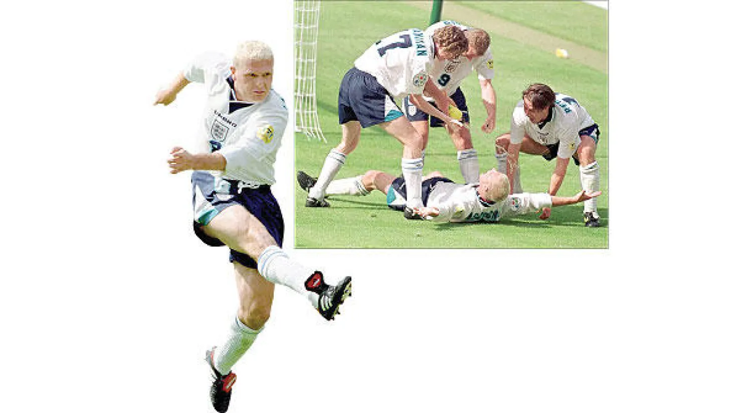 ساوثغيت يطالب لاعبيه بتقليد غاسكوين في ضحكاته وليس في انفعالاته