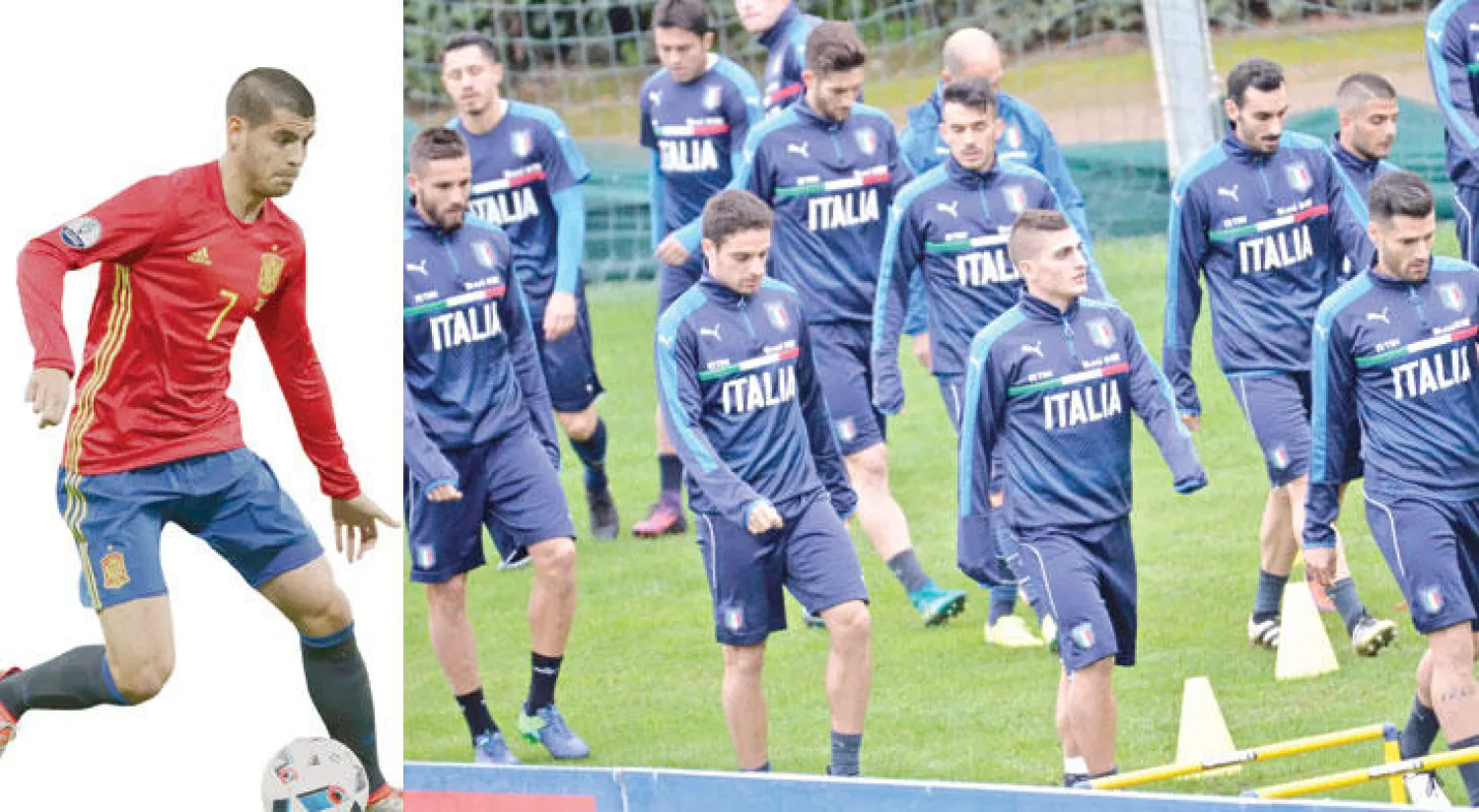 المنتخب الإيطالي يتطلع لصدارة المجموعة التاسعة (إ.ب.أ)  -  الإسباني الفارو موراتا بديل لكوستا المصاب («الشرق الأوسط»)