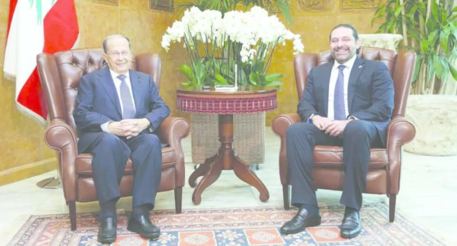 الرئيس اللبناني ميشال عون استقبل رئيس الحكومة المكلف سعد الحريري، أمس، للتباحث في تشكيل الحكومة اللبنانية التي ينتظر أن تعلن قبل 22 من الشهر الحالي (دالاتي ونهرا)