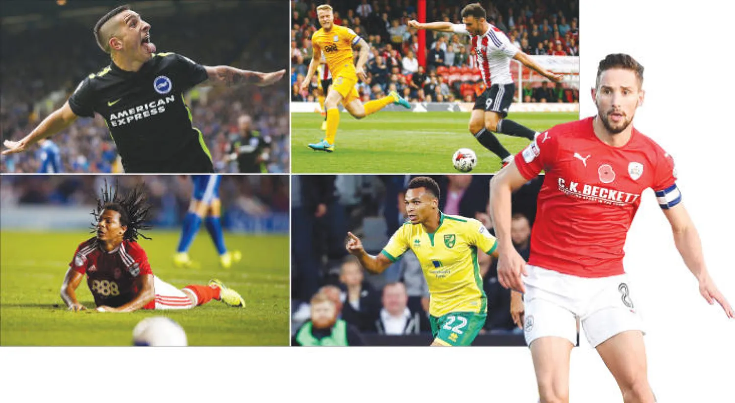 من أعلى اليمين نوكهرت وهوغان وميرفي وبيريرا