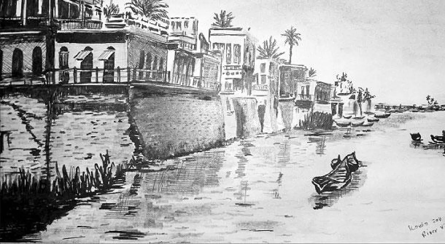 من لوحات التشكيلي العراقي  كوردو بسيم