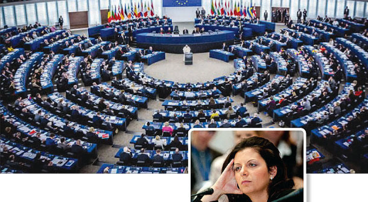 مارغريتا سيمونيان رئيسة تحرير وكالة «سبوتنيك»  - البرلمان الأوروبي يعتمد قانونًا للتصدي للبروبغاندا الروسية («الشرق الأوسط»)