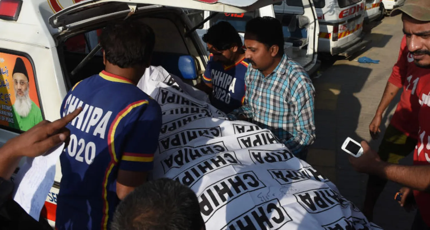 11 قتيلاً بحريق فندق في كراتشي الباكستانية