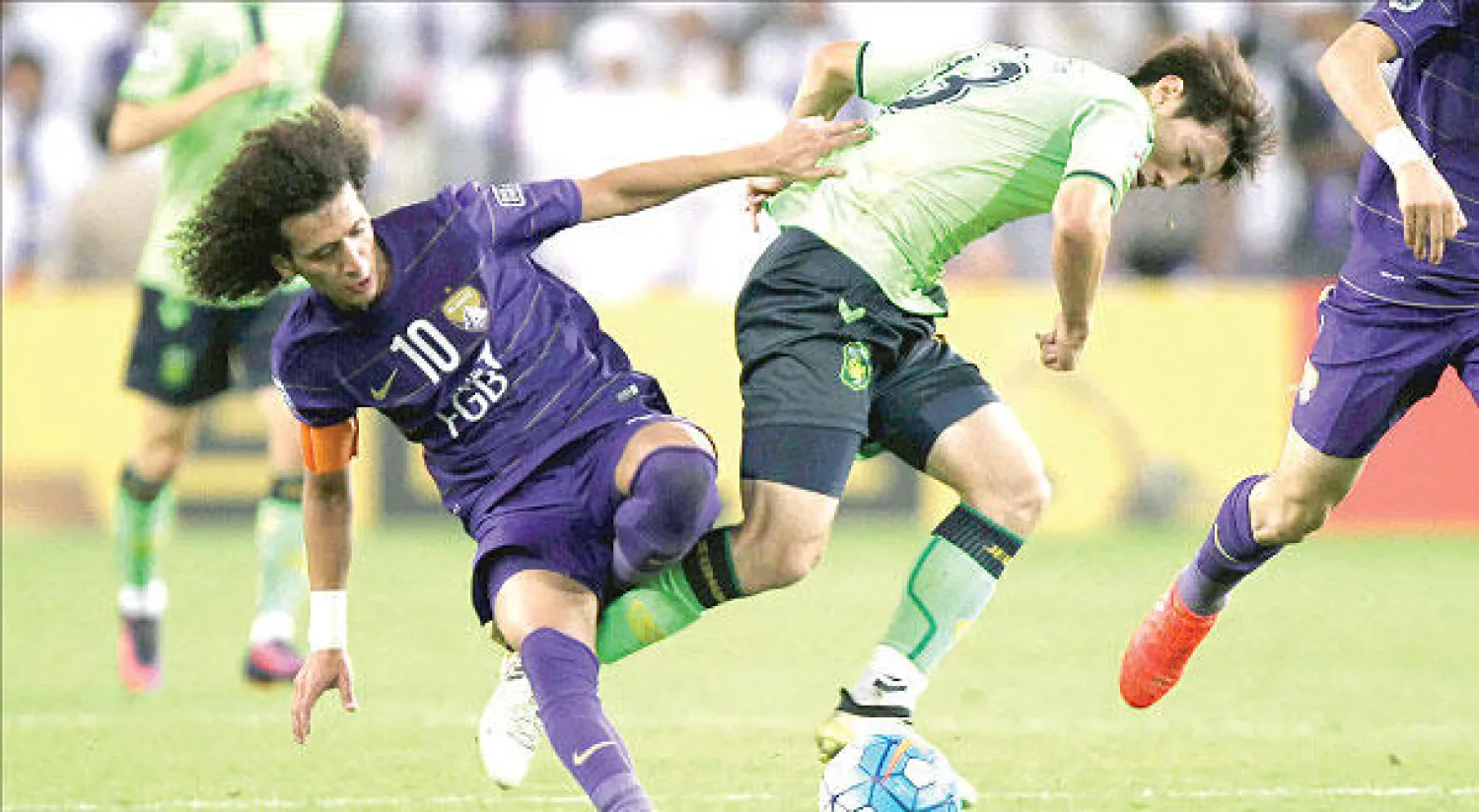 من نهائي دوري أبطال آسيا الأخير (أ.ف.ب)