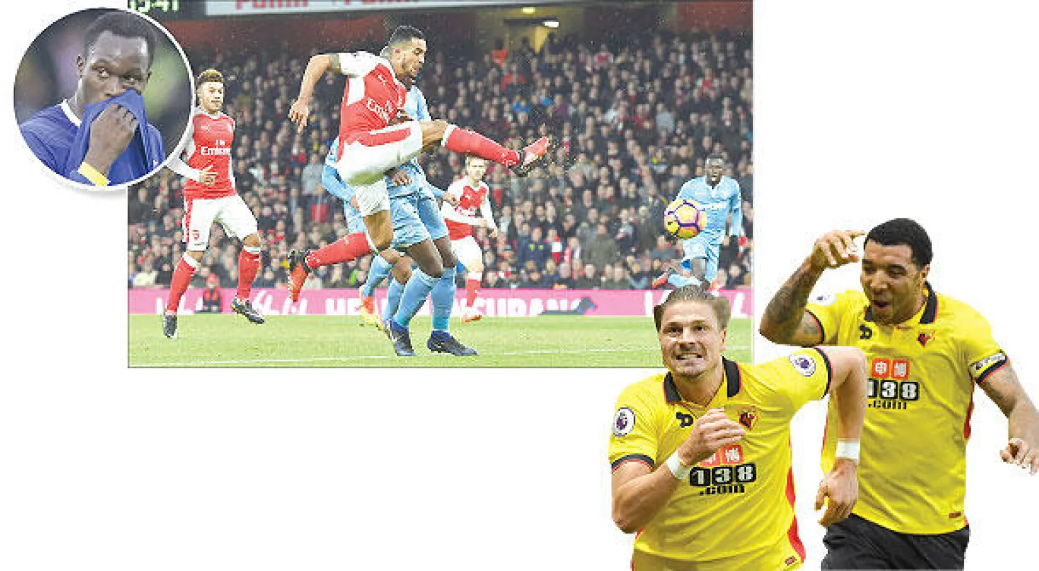 أفراح واتفورد  - ثيو والكوت ينتزع التعادل لآرسنال  - أحزان إيفرتون  (أ.ف.ب) (إ.ب.أ) (رويترز)