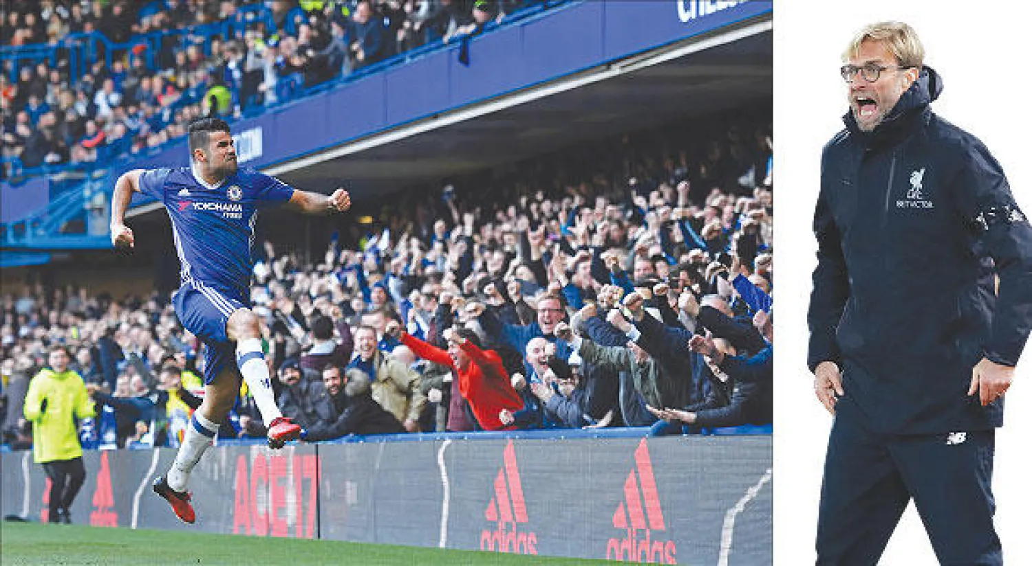 إهدار ليفربول النقاط أصاب مدربه كلوب بصدمات - كوستا يواصل انقاذ تشيلسي في المباريات الأخيرة (أ.ب)