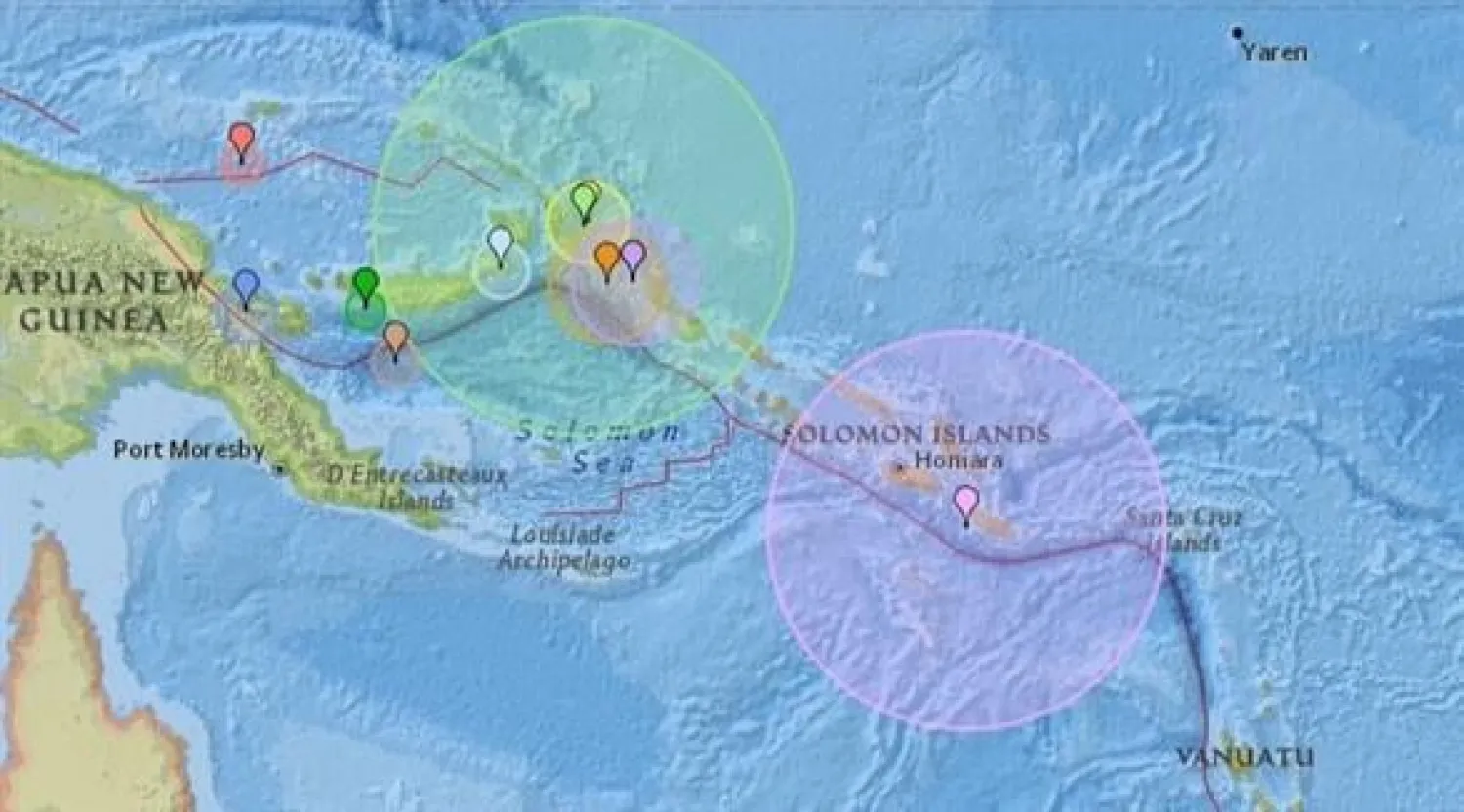 إنذار «تسونامي» بعد زلزال بقوة 7.9 درجات قبالة بابوا غينيا الجديدة