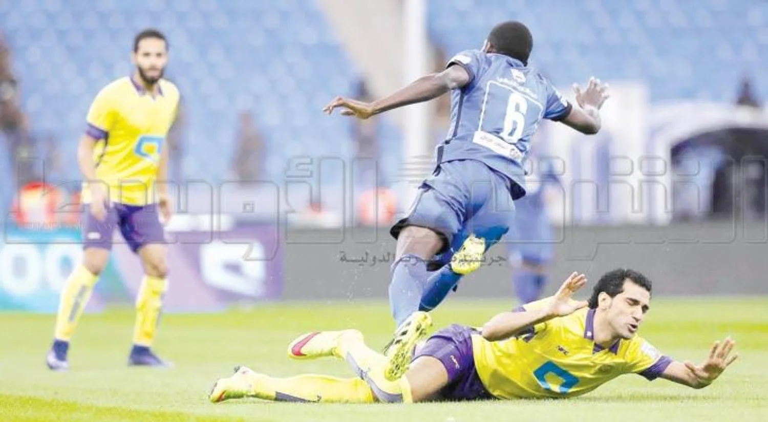 من مباراة النصر والهلال الأخيرة (تصوير: علي العريفي)