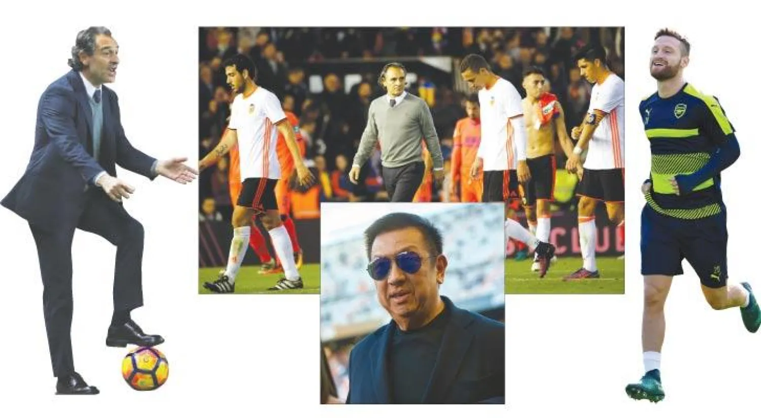 شكودران احد النجوم الذين باعهم فالنسيا (أ.ف.ب) - برانديلي ولاعبو فالنسيا يجرون أذيال الخيبة في مشهد متكرر بالدوري الإسباني (إ.ب.أ) - ليم مالك فالنسيا لا يملك الوقت لإدارة النادي -  برانديلي يأمل إخراج فالنسيا من منطقة الهبوط (رويترز)