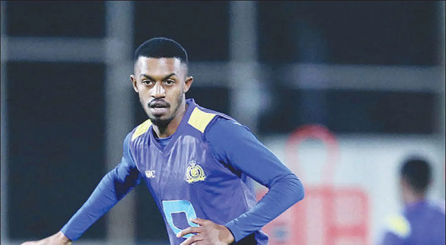 إبراهيم غالب في تدريبات النصر الأخيرة  (المركز الإعلامي بنادي النصر)