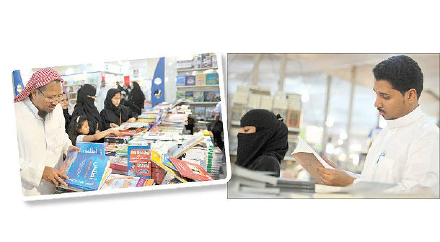 طالب عدد كبير من زوار معرض جدة للكتاب بزيادة فترة العرض - حسب النتائج الأولية استقطب المعرض عددًا كبيرًا من سكان المدينة ومن خارجها (أ.ف.ب)