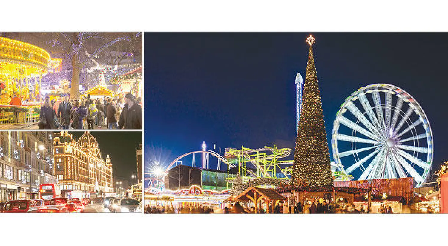 لندن فترة أعياد الميلاد الغربية وبدء السنة الميلادية