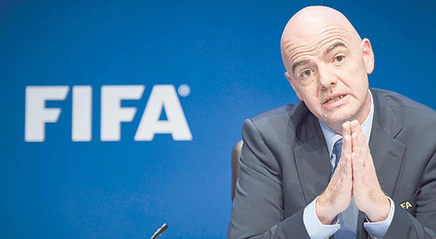 جاني إنفانتينو رئيس الفيفا (أ.ف.ب)