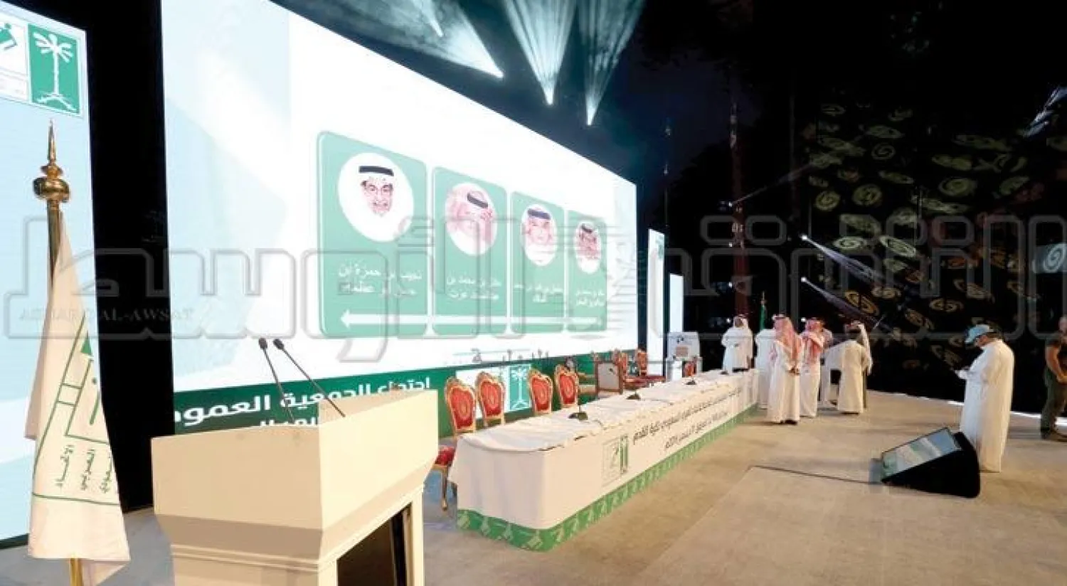 جانب من التحضيرات التي تسبق عمليات الاقتراع (تصوير: أحمد فتحي)