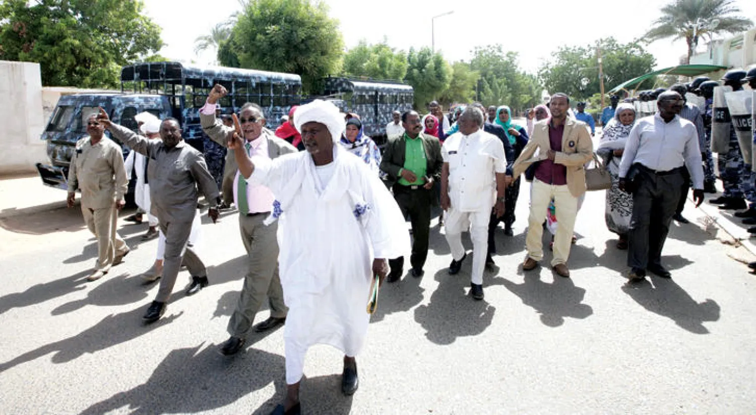 مظاهرة احتجاجية  في الخرطوم