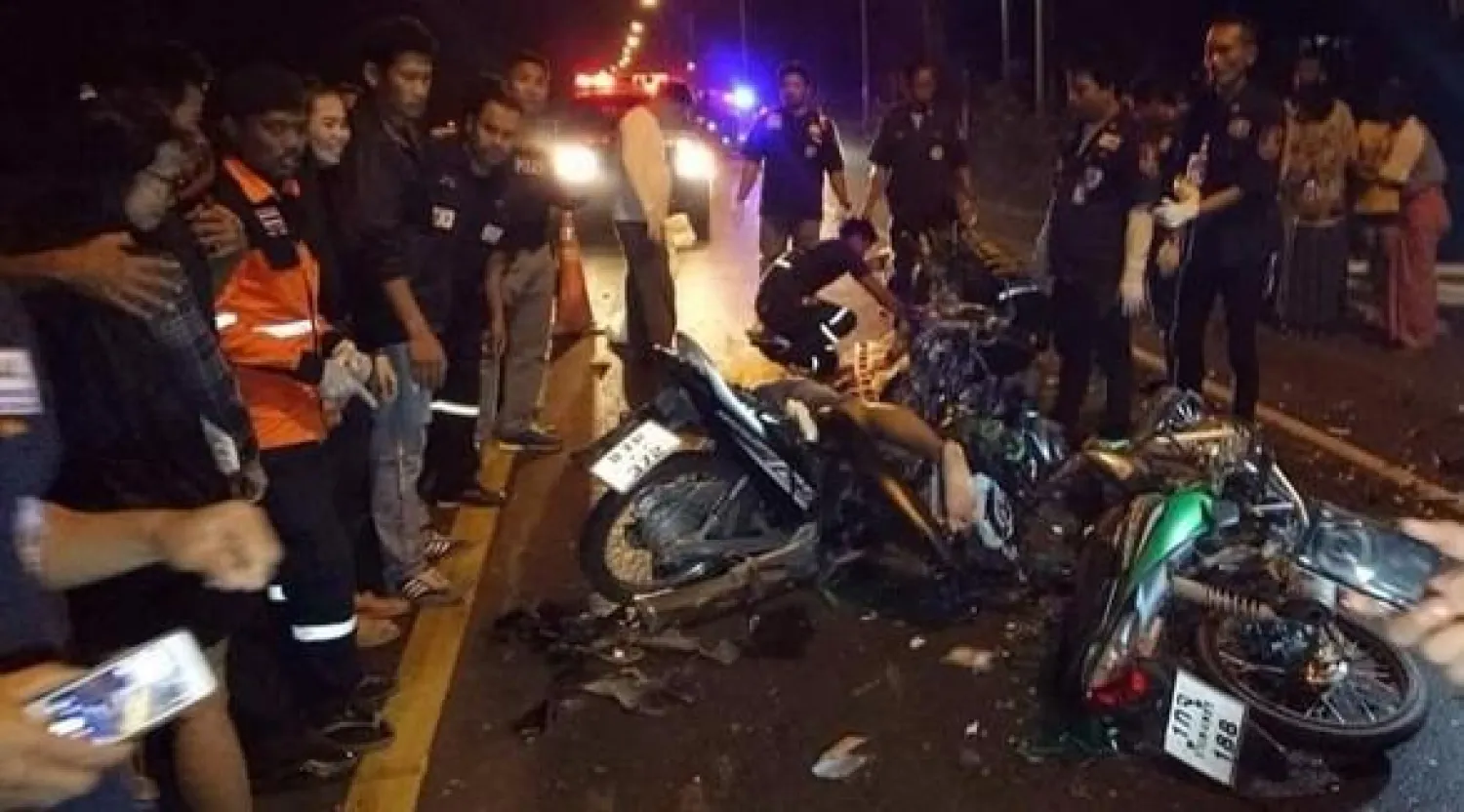 ألفا حادث سير ومائتا وفاة بعطلة العام بتايلاند