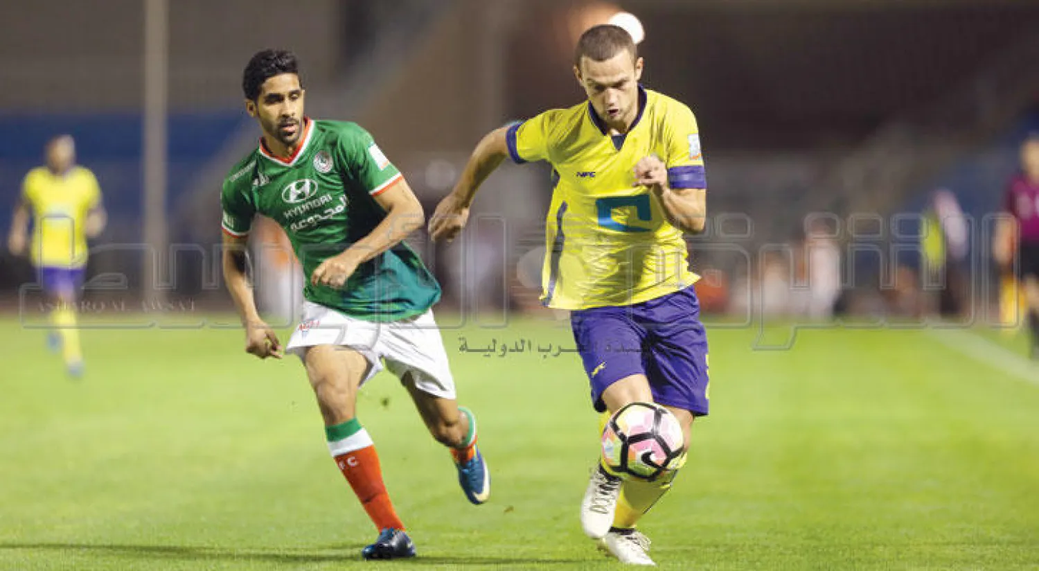 النصر في مباراته الأخيرة أمام الاتفاق (تصوير: عبد العزيز النومان)