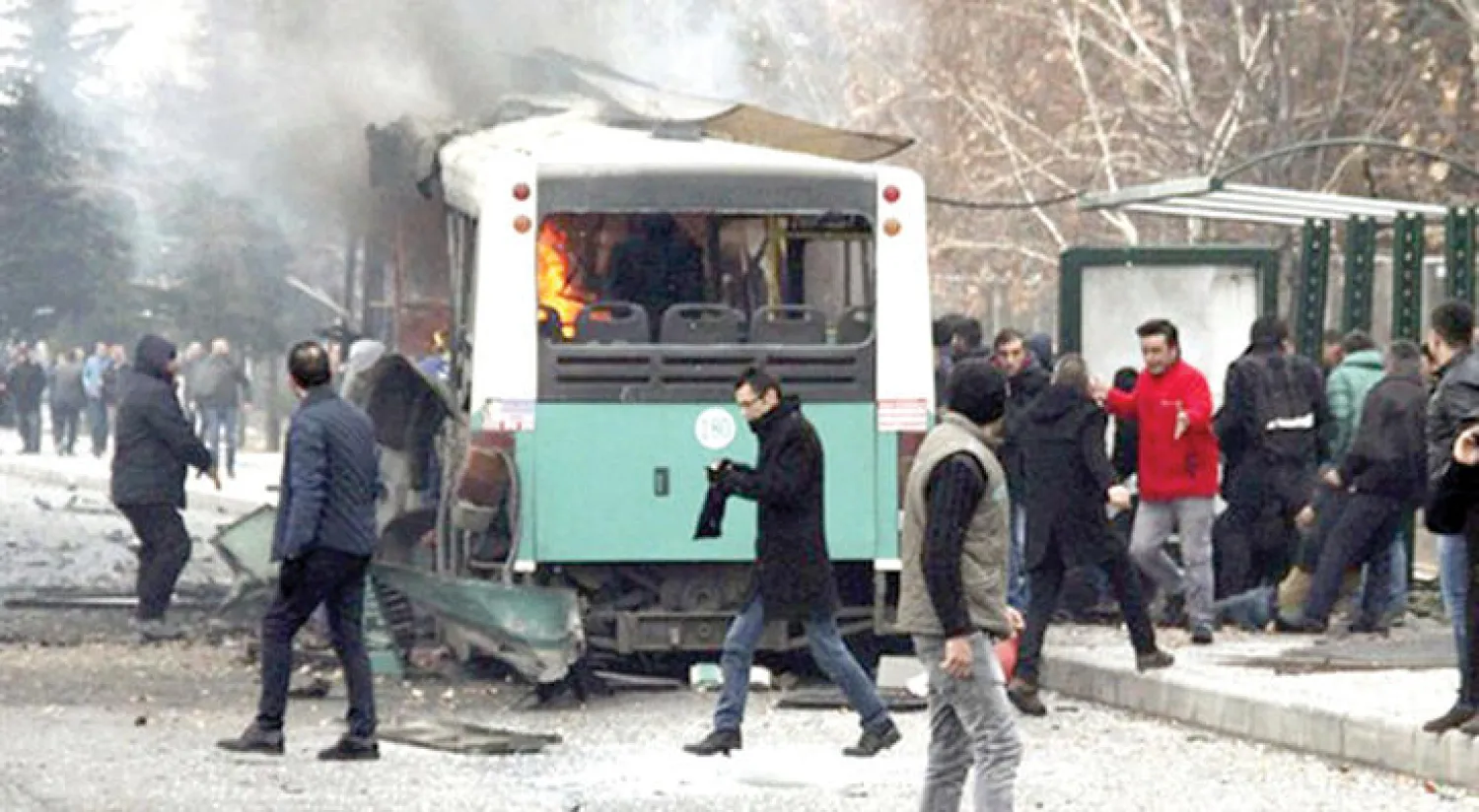 جانب من هجوم قيصري الارهابي منتصف الشهر الماضي ({الشرق الاوسط})