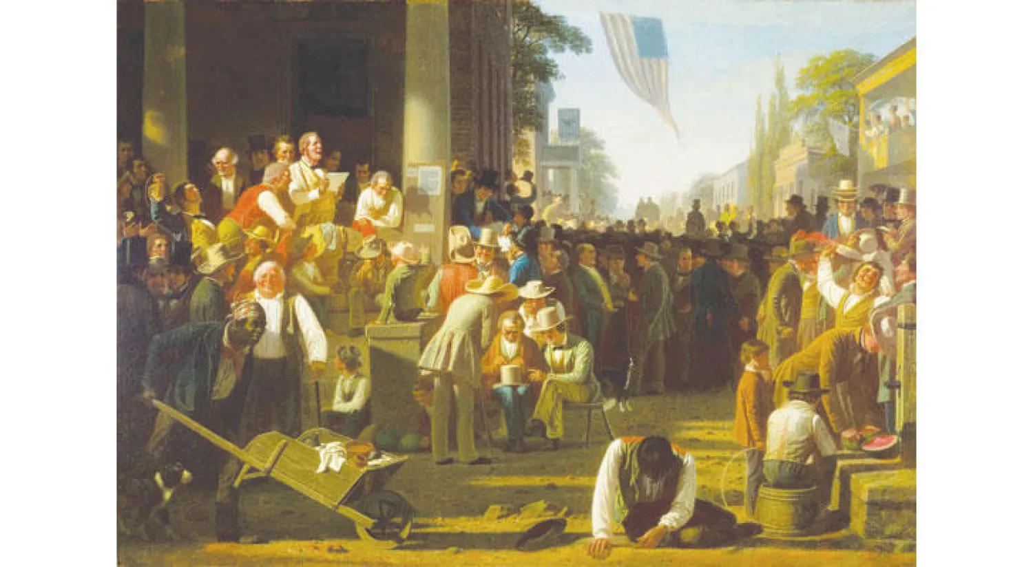 «حكم الشعب» بريشة جورج بينغهام عام 1855 (واشنطن بوست)