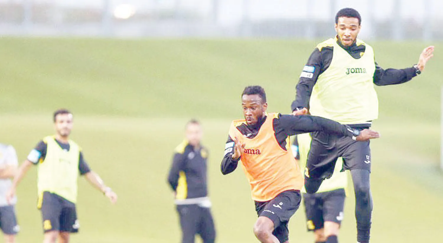 فهد المولد في تدريبات الاتحاد الأخيرة (المركز الإعلامي بنادي الاتحاد)