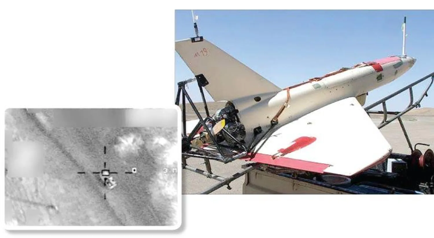 صورة لعملية تدمير طائرة من دون طيار إيرانية الصنع في اليمن (وام) -  صورة وزعها التحالف