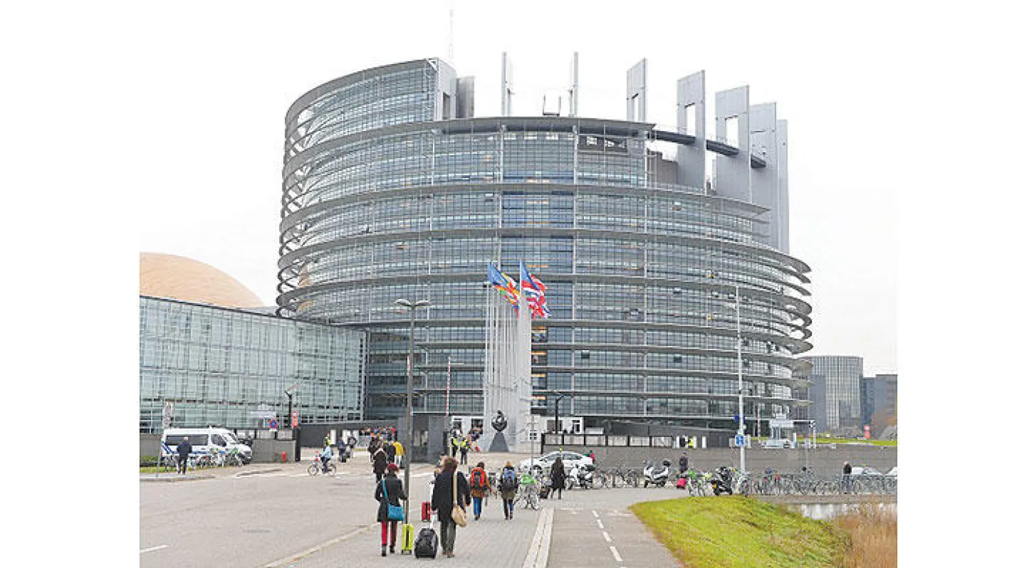 مبنى البرلمان الأوروبي في ستراسبورغ بفرنسا (غيتي)