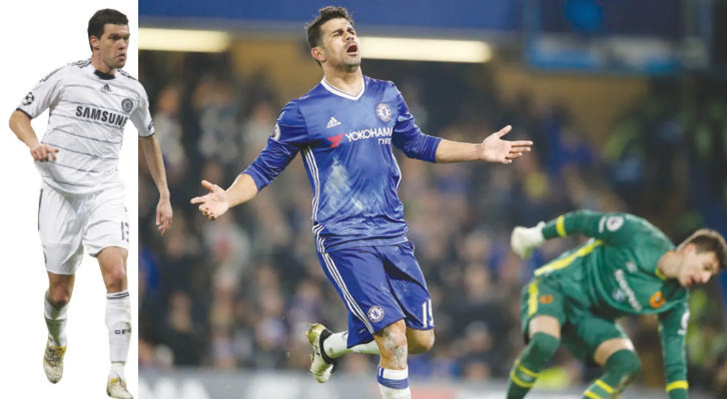 كوستا أثار القلق في تشيلسي بعد العرض الصيني (أ.ب)  -  مايكل بالاك نجم ألمانيا وتشيلسي السابق