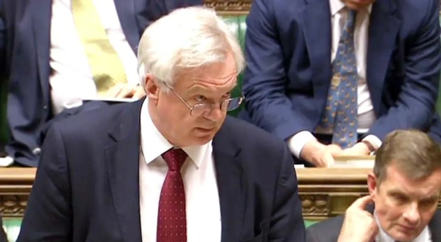 ديفيد ديفيس وزير الدولة البريطاني لشؤون الخروج من الاتحاد الأوروبي (ا.ف.ب)