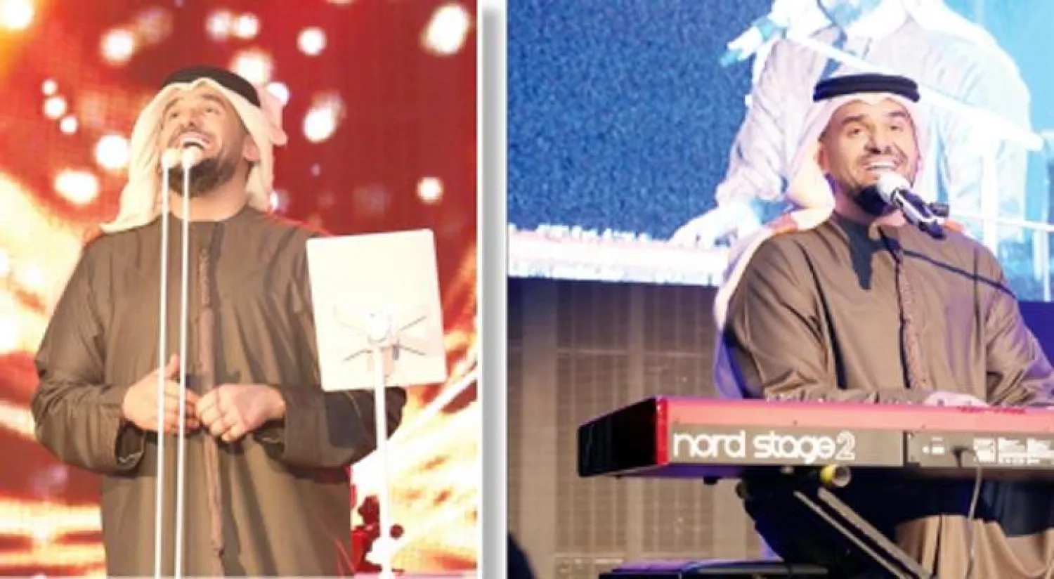 الجسمي قدم أغنية «شفت» بعزفه المنفرد على آلة البيانو - حسين الجسمي