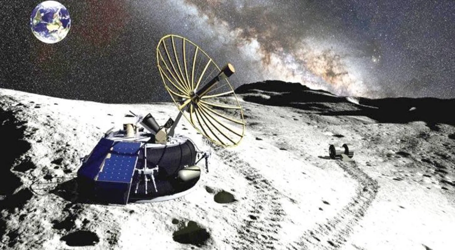 رسم تخيلي لسفينة «مون إكسبريس» لاستكشاف القمر