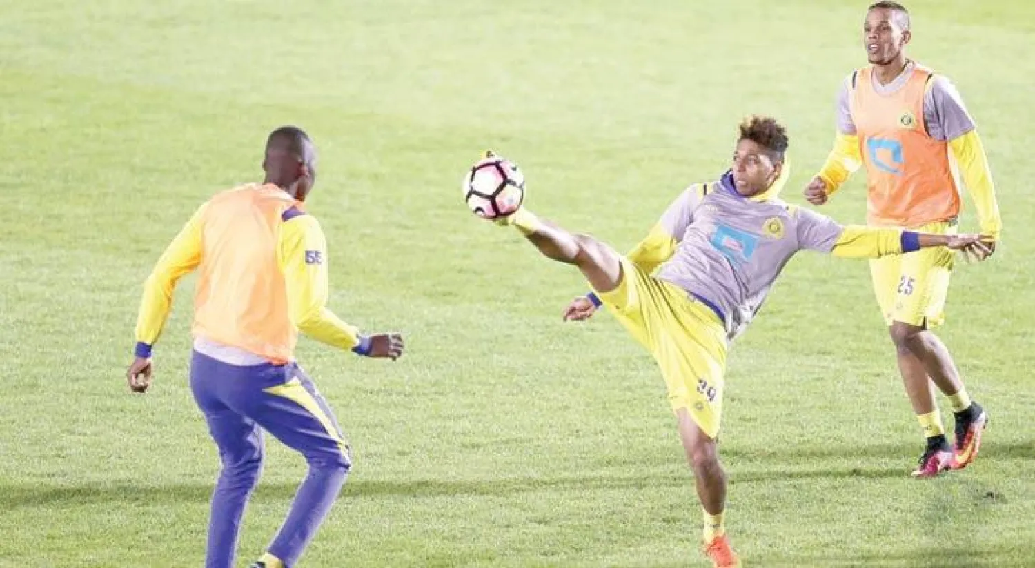 من تدريبات النصر الأخيرة (المركز الإعلامي بنادي النصر)