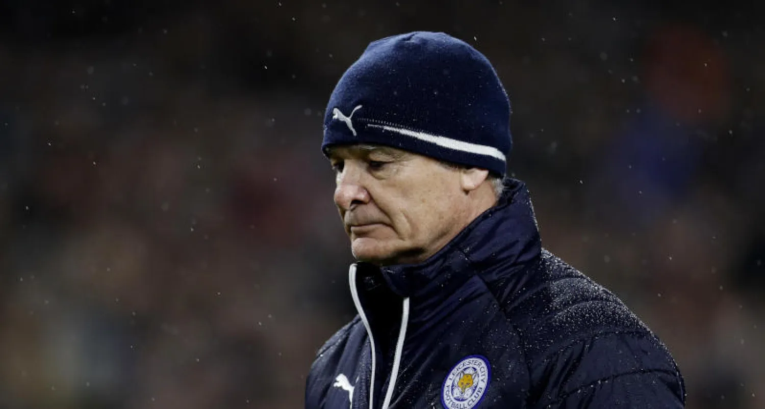 كلاوديو رانييري مدرب ليستر سيتي بطل الدوري الإنجليزي لكرة القدم (رويترز)