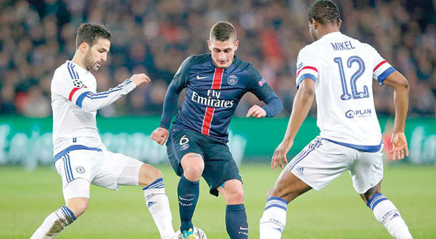 فيراتي (وسط) أصبح غيابه مؤثرًا في أداء سان جيرمان («الشرق الأوسط»)