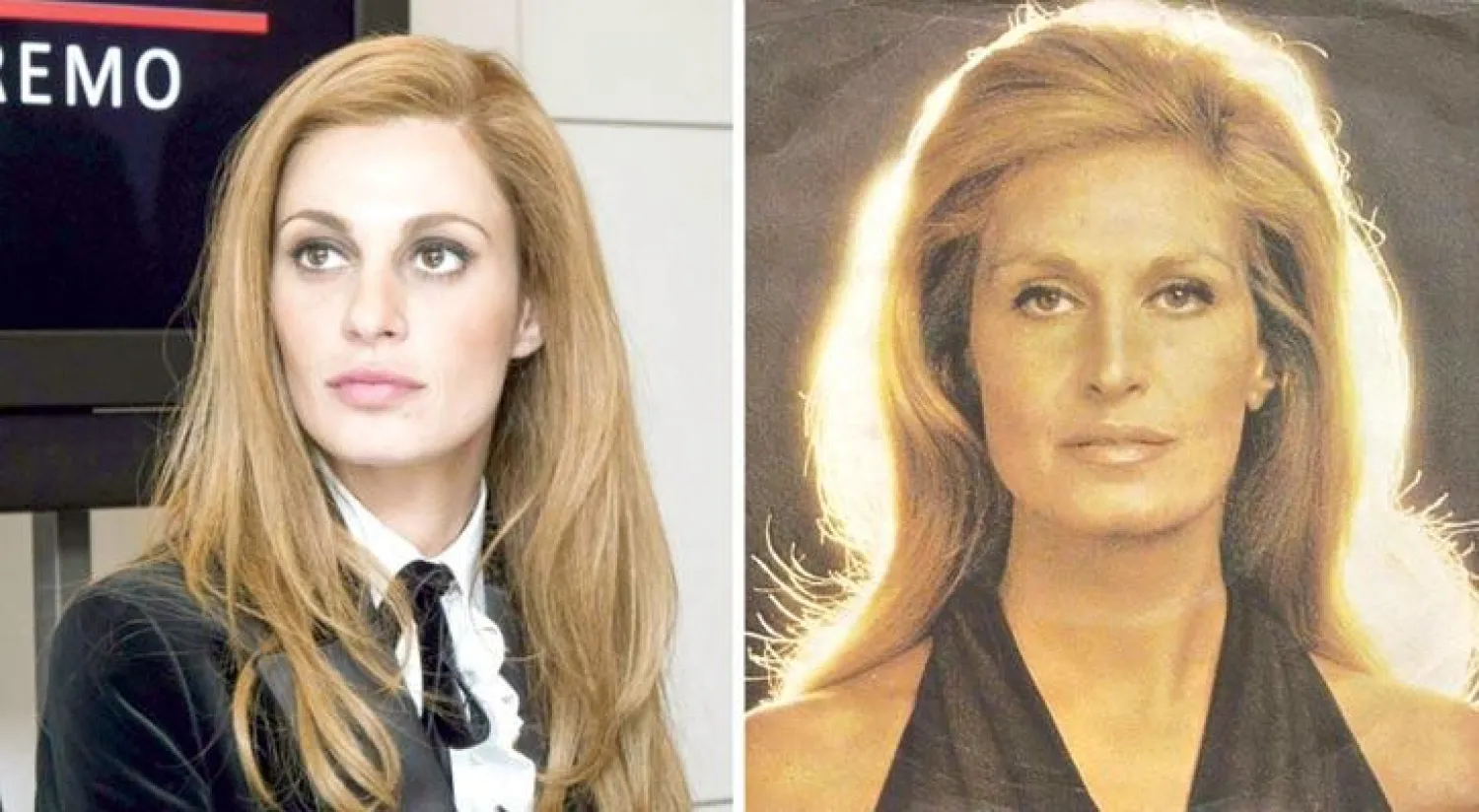 الراحلة داليدا والممثلة سفيفا الفيتي التي تقمصت شخصيتها في الفيلم