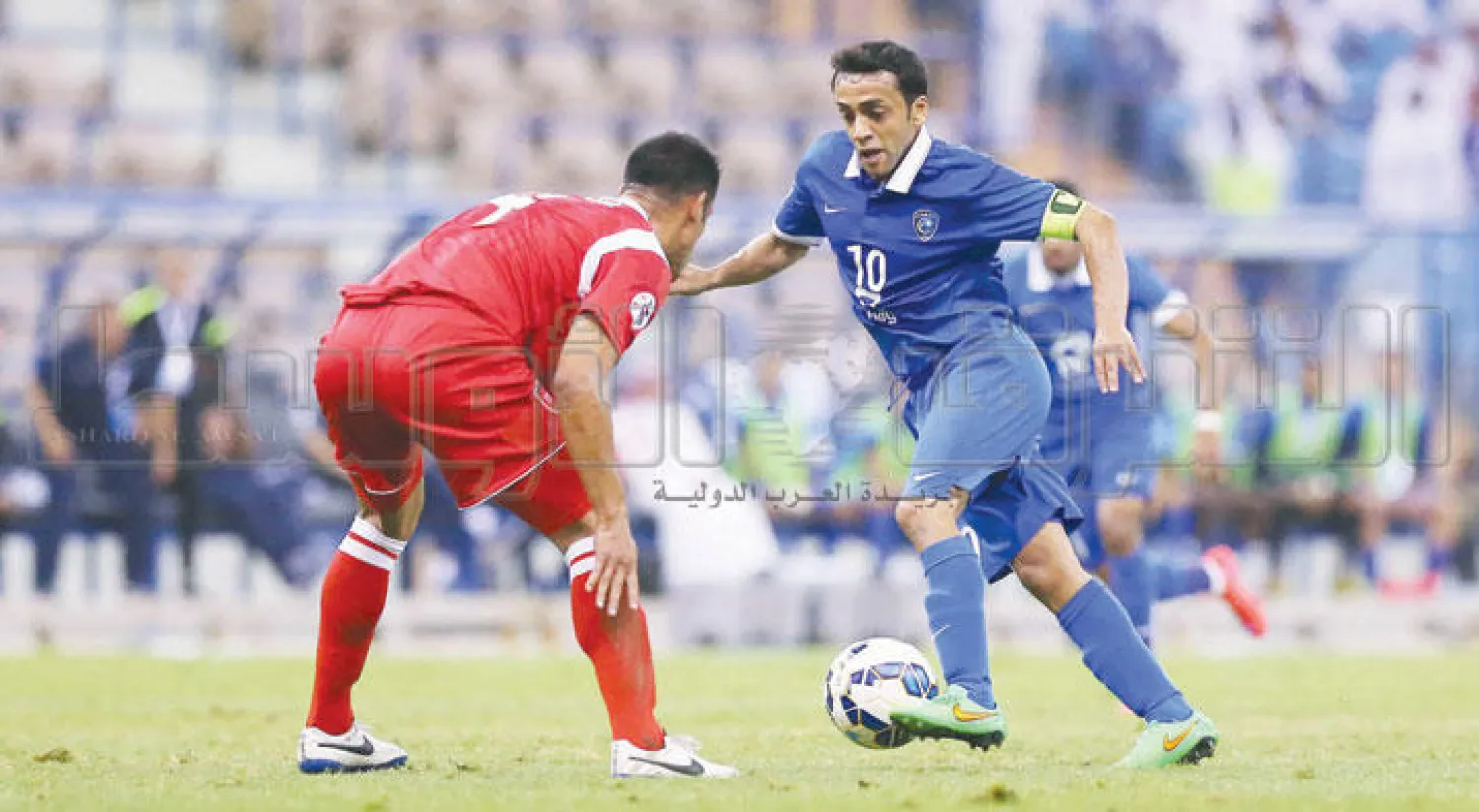 من مباراة سابقة بين الهلال السعودي وبيروزي الإيراني في دوري أبطال آسيا (تصوير: علي العريفي)