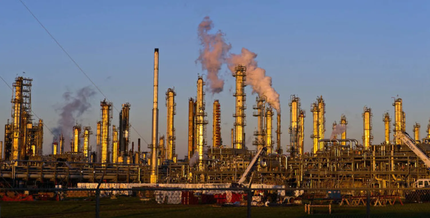 مصافي «فلينت هيلز» في مدينة كوربوس كريستي بولاية تكساس الأميركية (بلومبرغ)