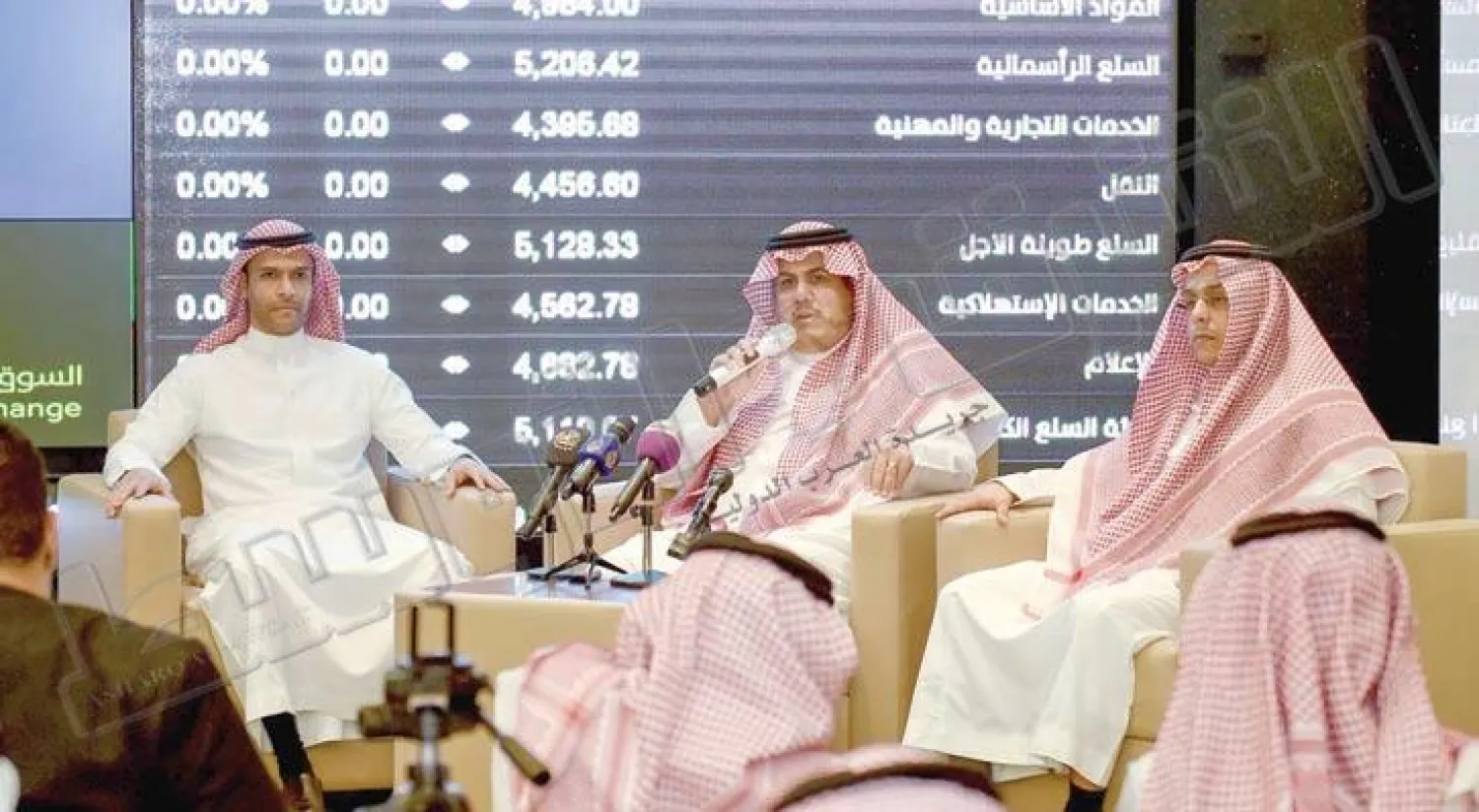 جانب من المؤتمر الصحافي لفريق «تداول» (تصوير: عبد الرحمن السالم)