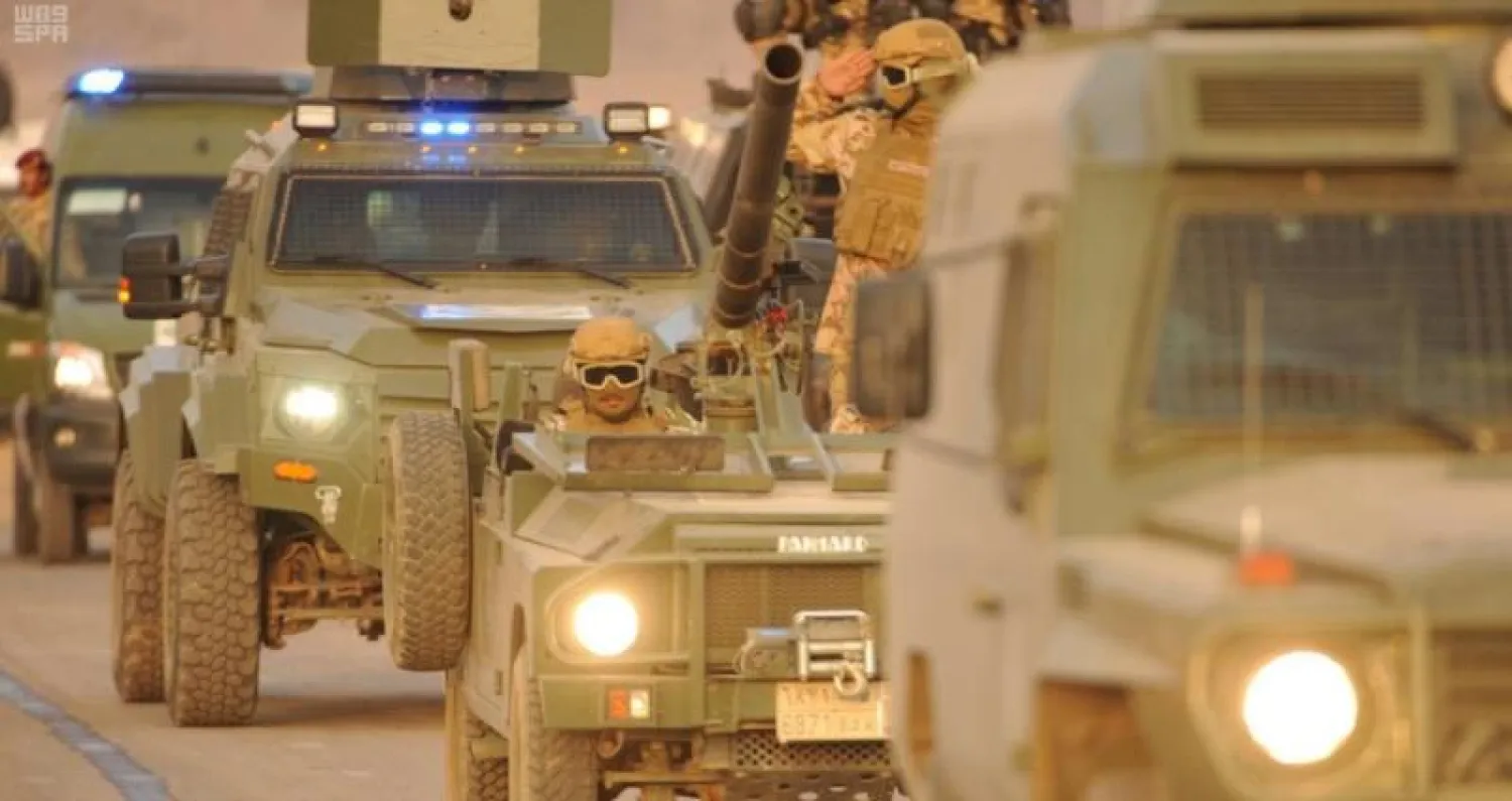 جانب من التمرين التعبوي المشترك الثاني للقطاعات الأمنية السعودية «وطن 87» (واس)