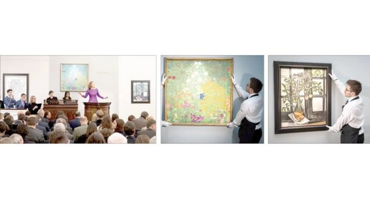 لوحة بيكاسو «نبتة الطماطم» حصدت 17 مليون جنيه إسترليني - لوحة غوستاف كليمت «بورنغارتن» الأعلى سعراً (سوذبيز) - في مزاد «سوذبيز» للفن الانطباعي والحديث والسوريالي (سوذبيز)