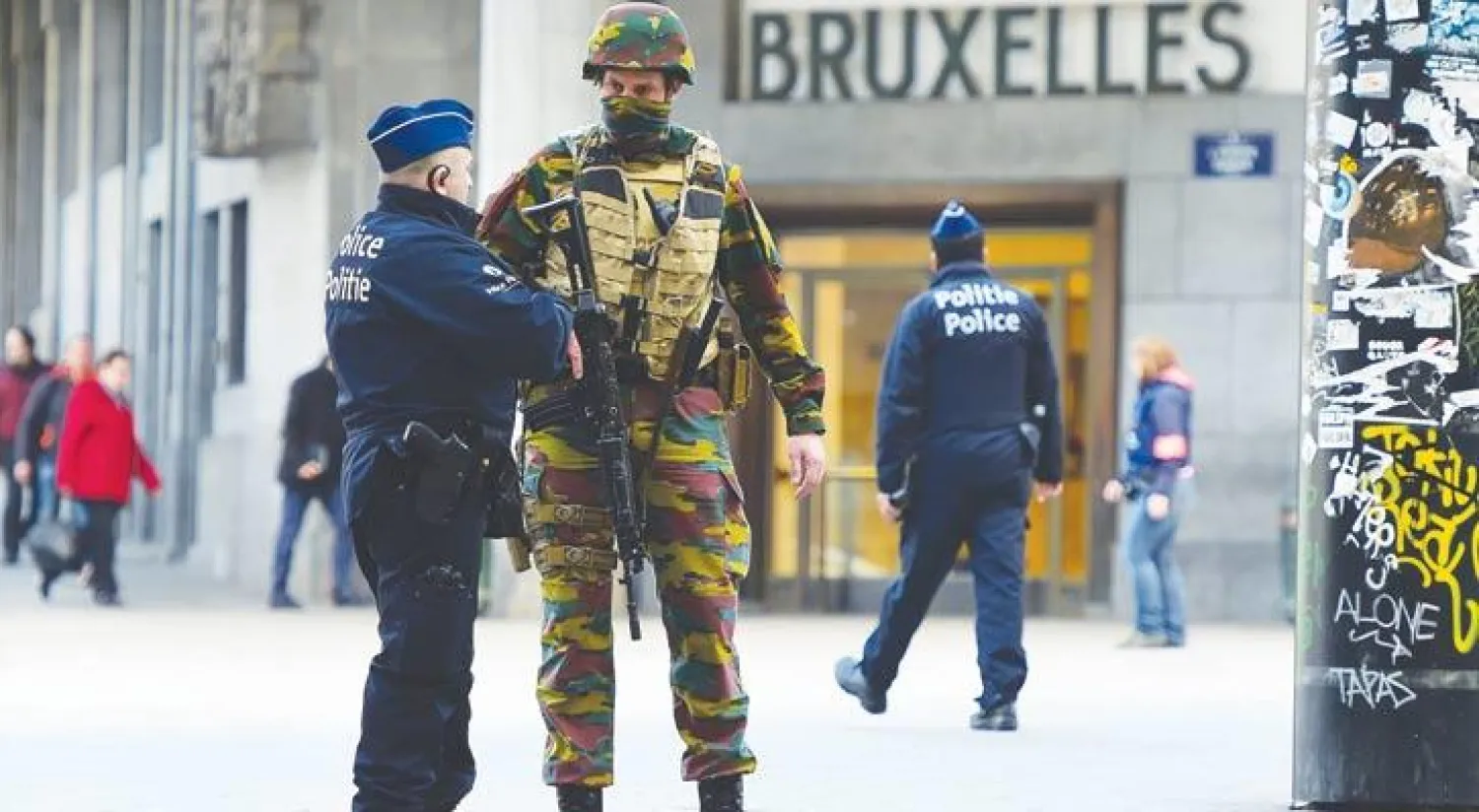 السلطات الأمنية البلجيكية في حالة تأهب في شوارع بروكسل منذ تفجيرات مارس الماضي (غيتي)
