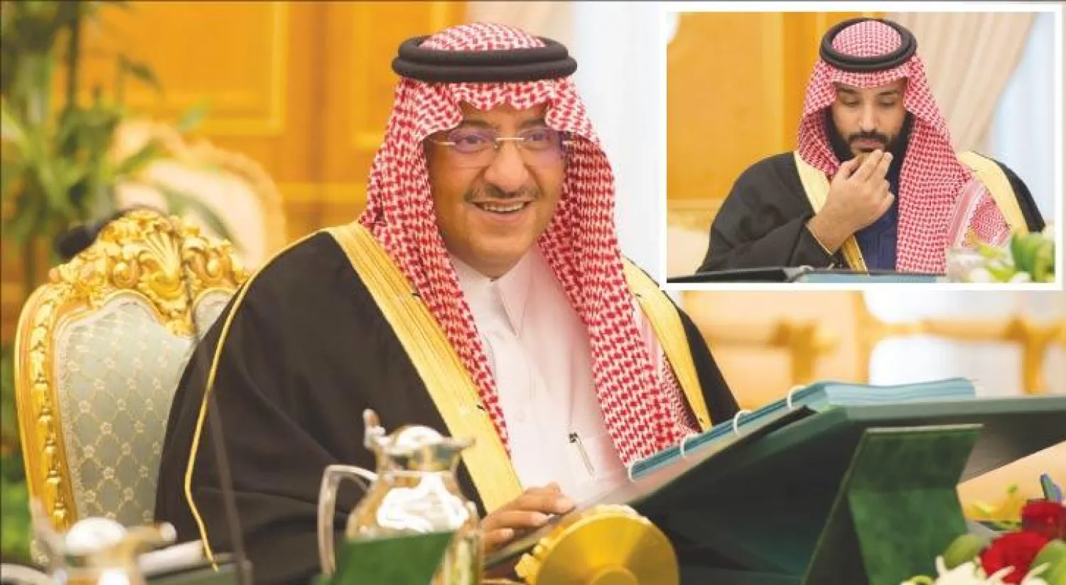 نائب خادم الحرمين لدى ترؤسه جلسة مجلس الوزراء (واس) - الأمير محمد بن سلمان ولي ولي العهد خلال جلسة مجلس الوزراء (واس)