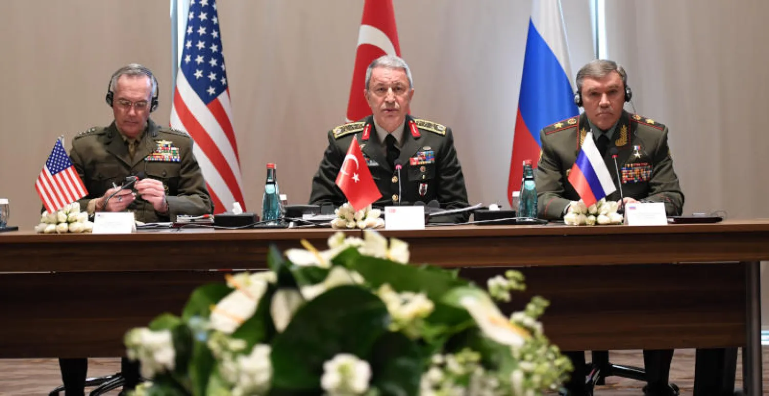 رؤساء أركان جيوش تركيا والولايات المتحدة وروسيا (رويترز)