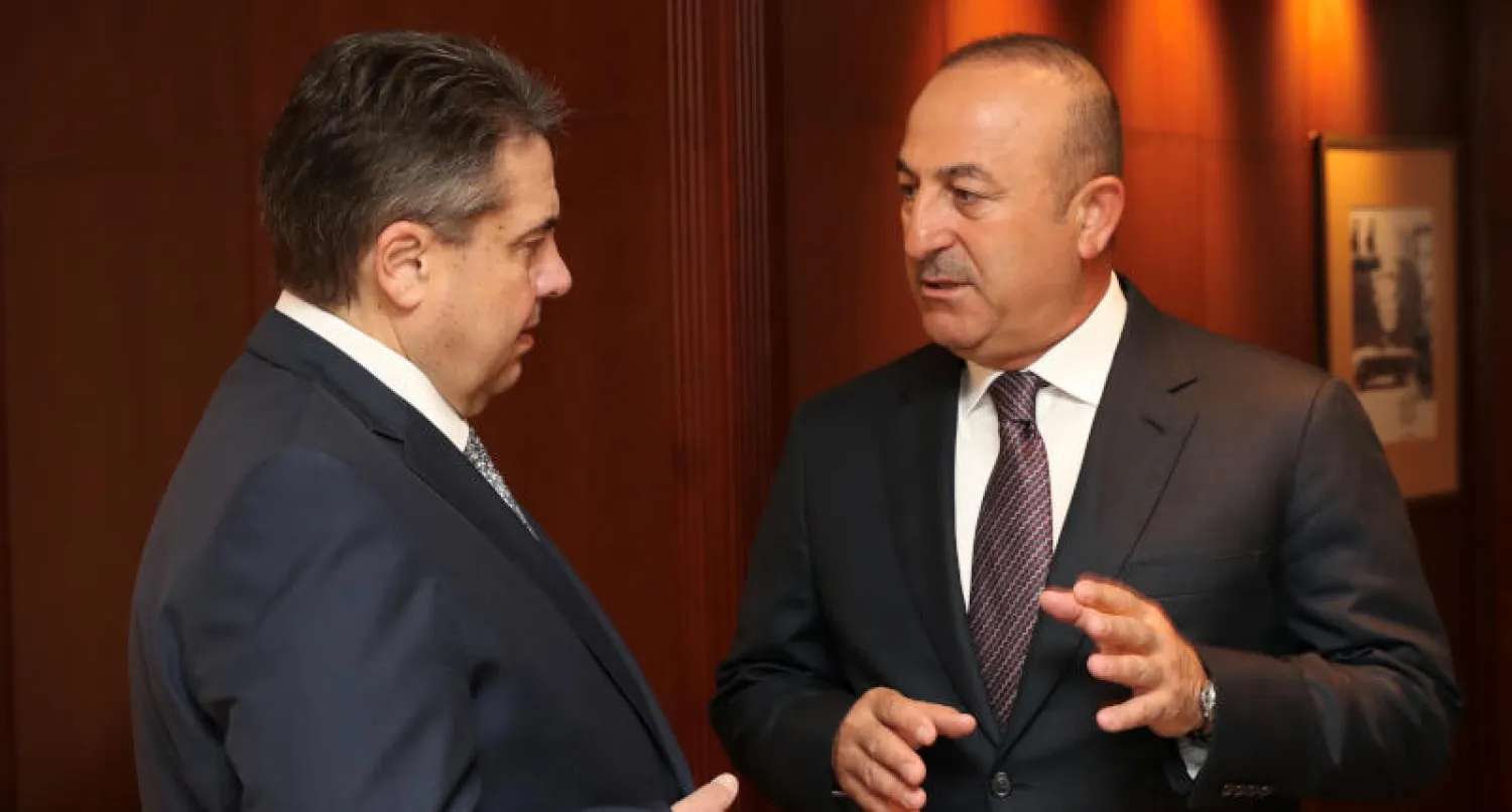 وزير الخارجية الألماني يستقبل نظيره التركي في برلين (أ.ب)