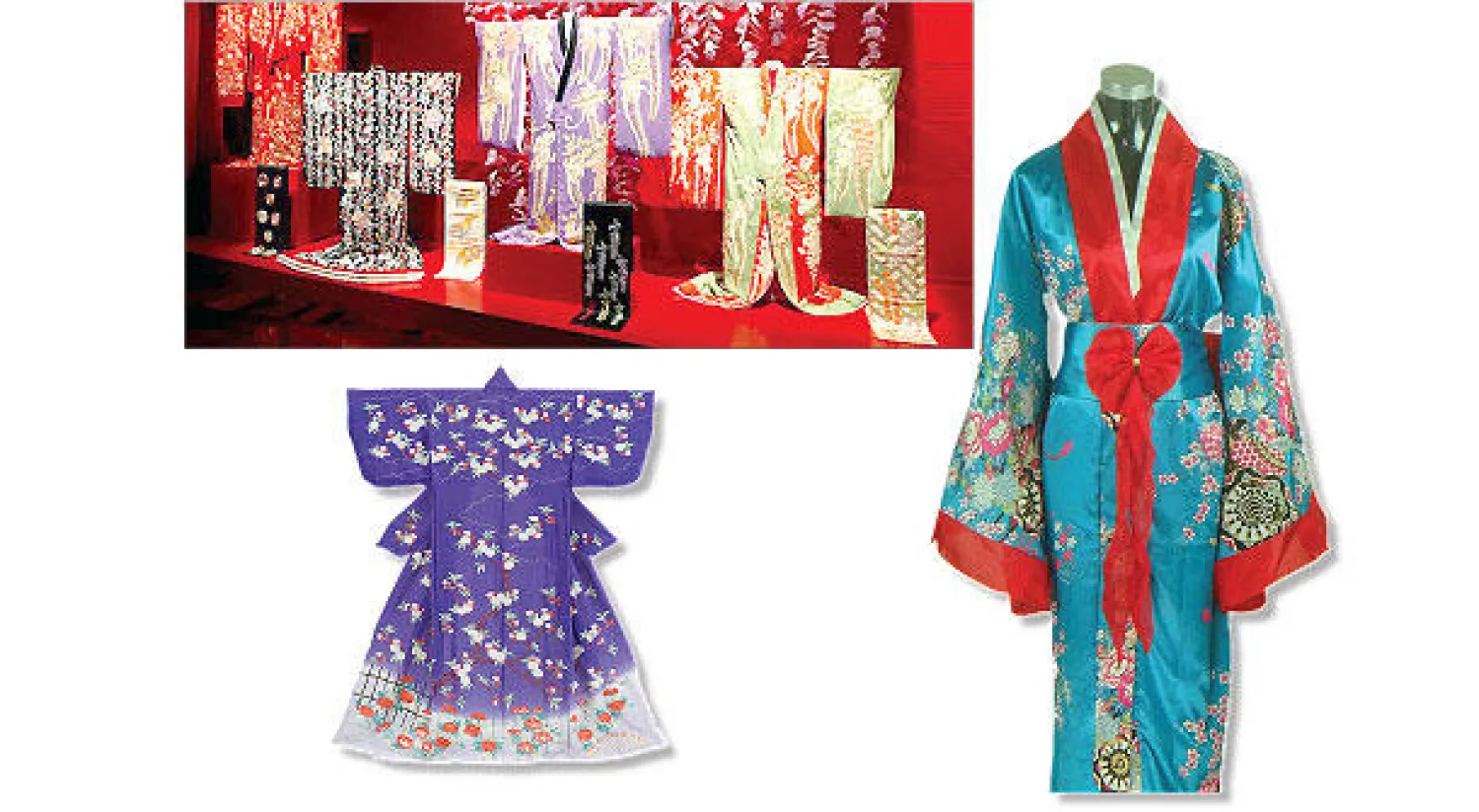 ستة أنواع من ربطات الحزام - أردية كيمونو تتغير كل يومين للحفاظ عليها من النور والتلوث - صبغة النيل والطبيعة