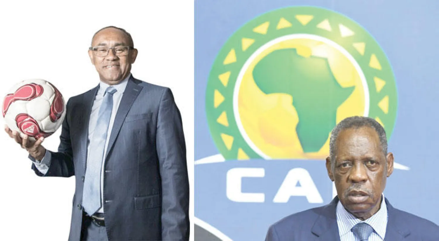 عيسى حياتو يتطلع لولاية ثامنة في رئاسة الاتحاد الأفريقي (أ.ف.ب)  -  أحمد أحمد رئيس اتحاد مدغشقر