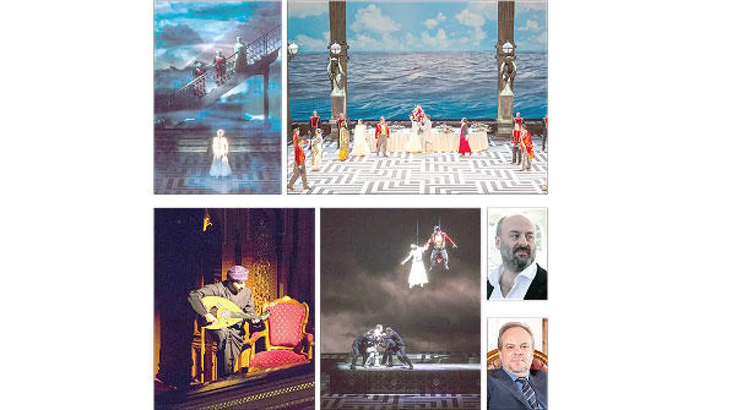 مشهد حفل الزفاف - مريام باتيستيلي في دور يوريديس - دافيدي ليفراموري - أمبرتو فاني - مشهد اختطاف يوريديس وبداية صراع الخير والشر - عازف العود العماني زياد الحارثي