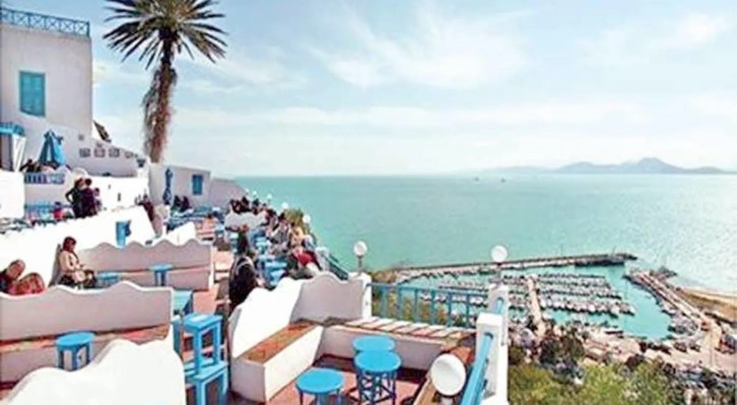 جانب من مدينة سيدي بوسعيد ({الشرق الأوسط})