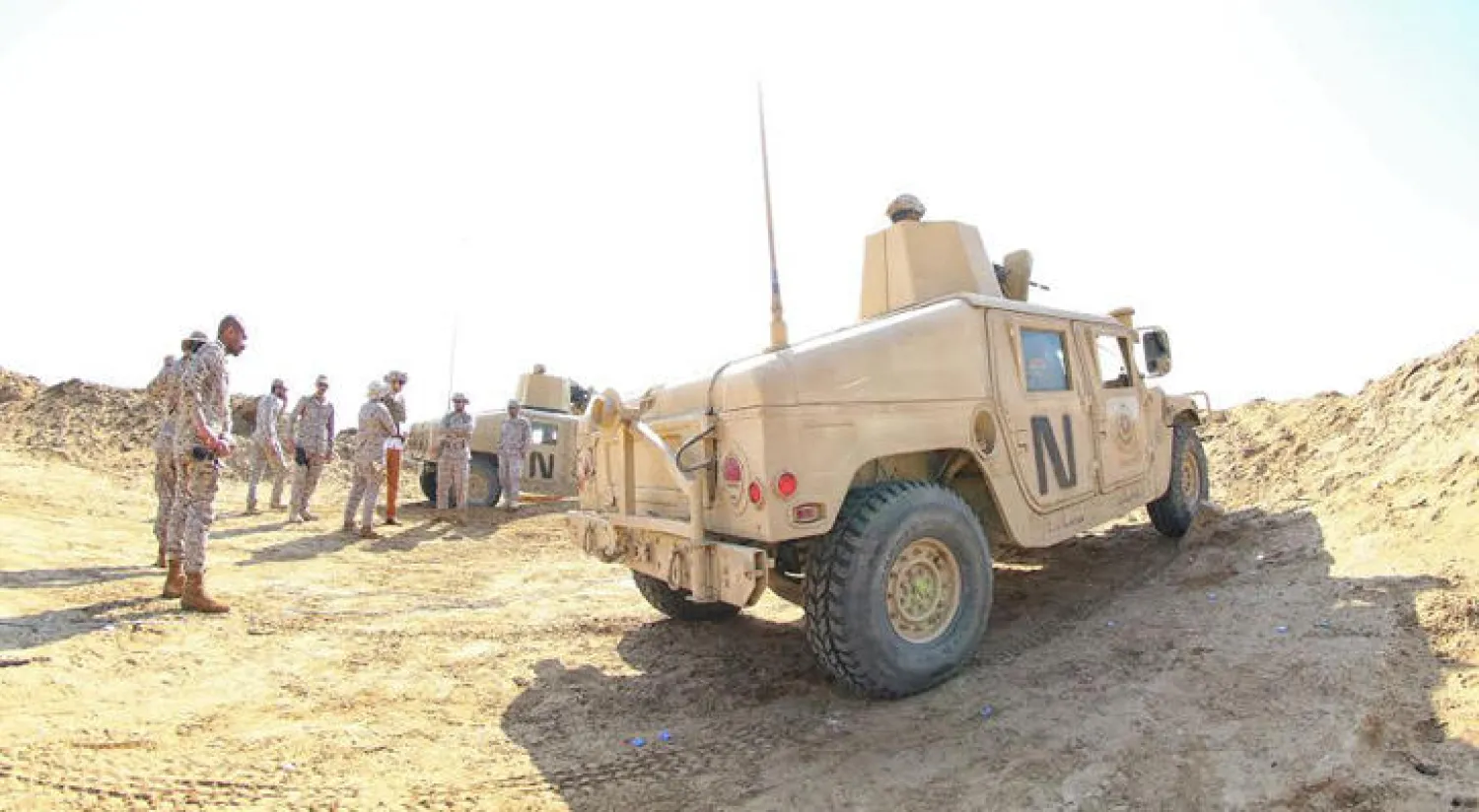 جاهزية عالية لدى مشاة البحرية الملكية السعودية في موقع متقدم جنوب البلاد (تصوير: علي العريفي)