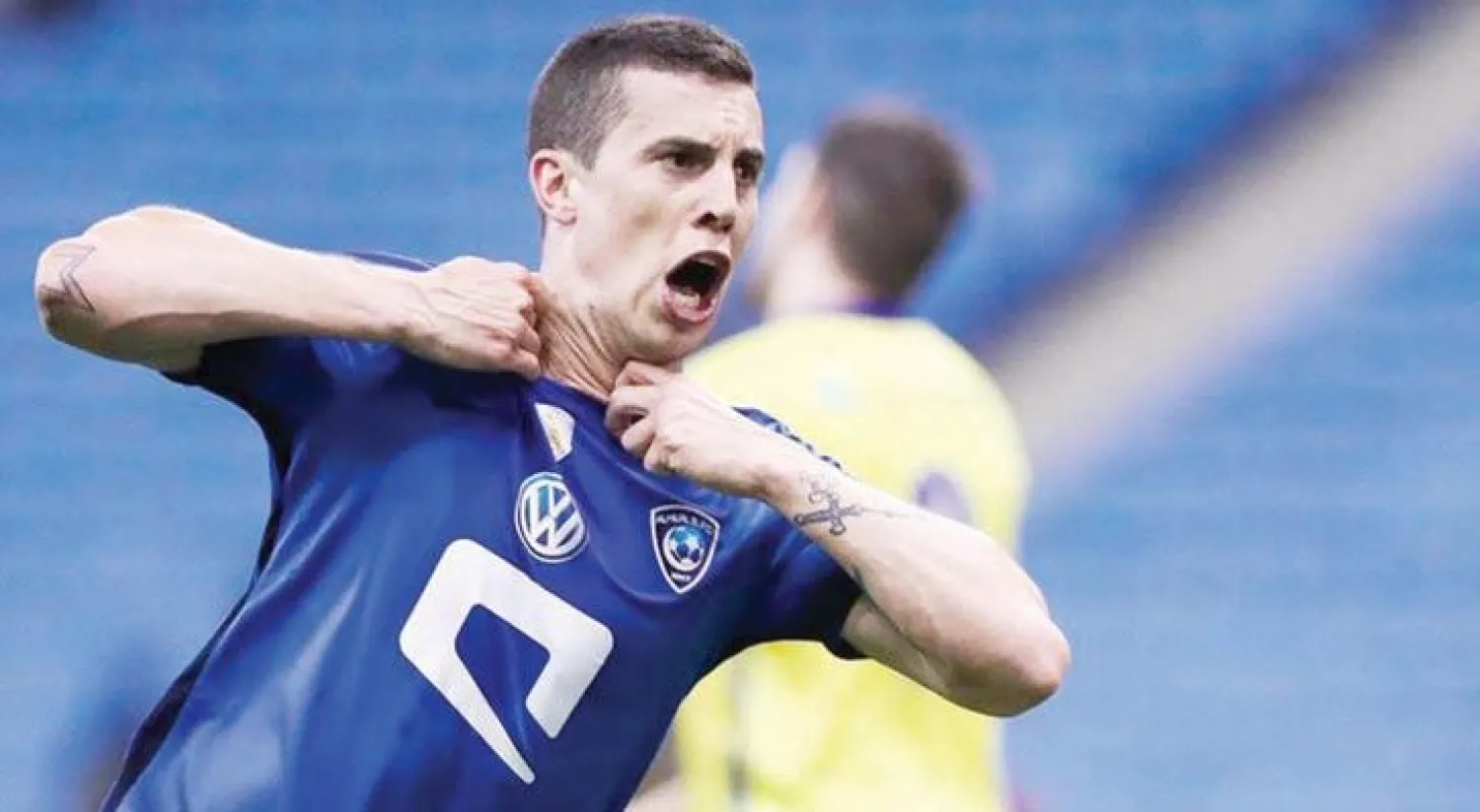 ميليسي يحتفل بهدفه في النصر («الشرق الأوسط»)