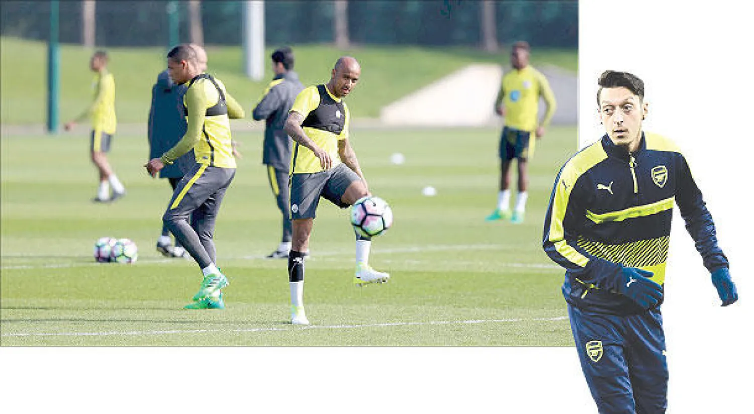 أوزيل استعاد  لياقته ويشارك مع آرسنال - مانشستر سيتي يستعد لرحلته الصعبة إلى آرسنال («الشرق الأوسط»)
